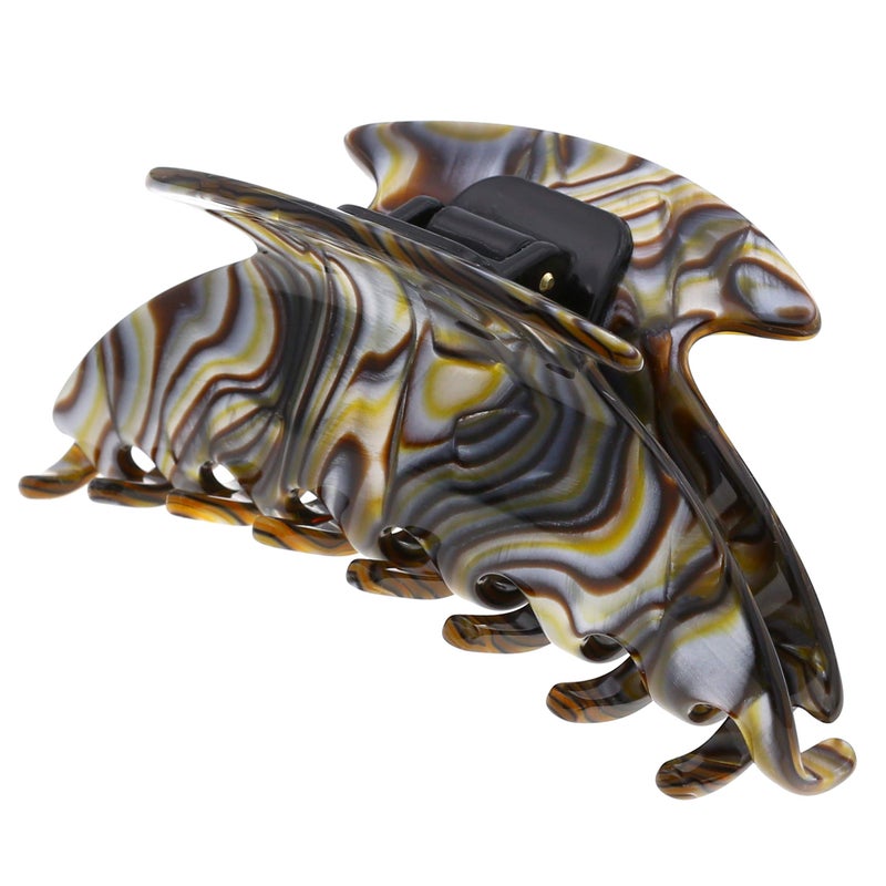 Camila Paris CP2483 French Hair Clip for Women Thick Hair for Long Curly Wavy Hair Handmade Onyx Girls Hair Claw Clips Durable Styling Big Claw Clip for Thick Hair Strong Hold Grip Made in France