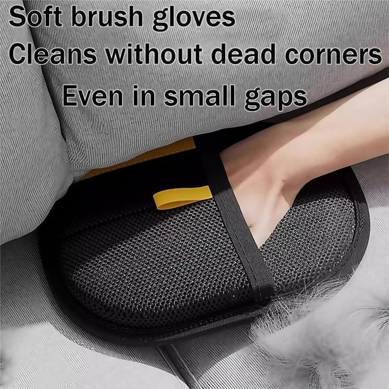 Qpets® Pet Hair Removal Glove, Anti-Static Pet Deshedding Grooming Glove, Ventilated Mesh Fabric, Quickly Remove Shedding - Image 5