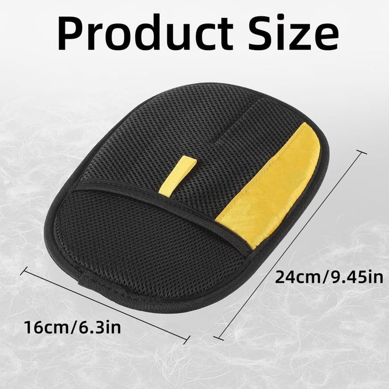 Qpets® Pet Hair Removal Glove, Anti-Static Pet Deshedding Grooming Glove, Ventilated Mesh Fabric, Quickly Remove Shedding - Image 2