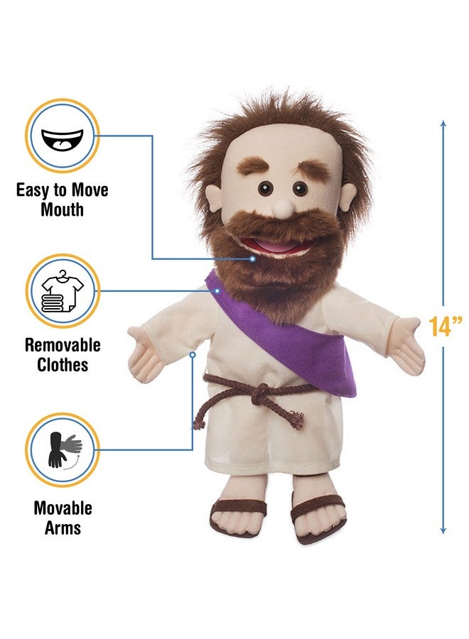 Silly Puppets 14" Jesus w/Rope Belt, Bible Character, Hand Puppet  - Image 3
