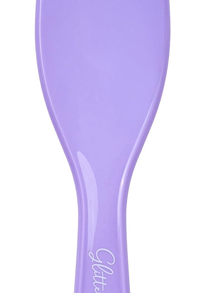 Glitters Detangling Paddle Hair Brush for Women & Kids - Gentle Flexible Bristles for Wet & Dry Hair - Image 2