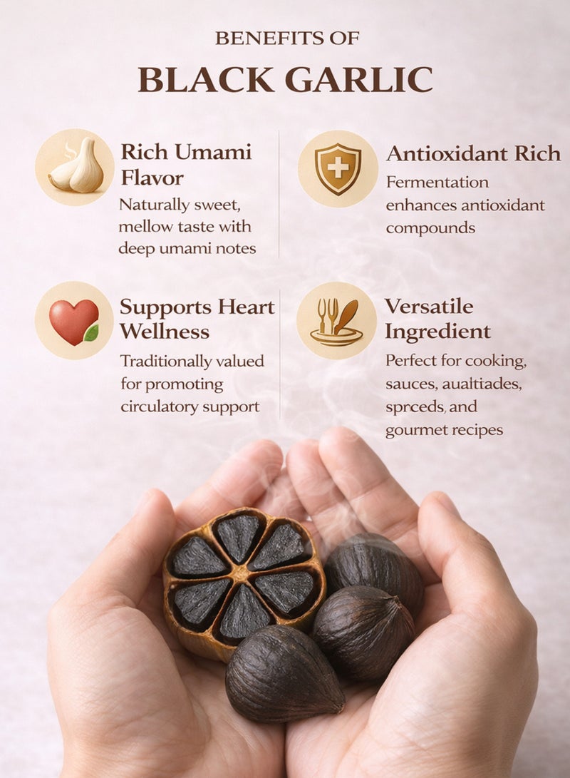 Zahr Black Garlic – 100% Pure & Natural Aged Garlic | Hand-Sorted High-Grade Whole Dried Black Garlic Bulbs for Gardening, Horticulture, Potpourri & Aromatic Herbal Use - Image 5
