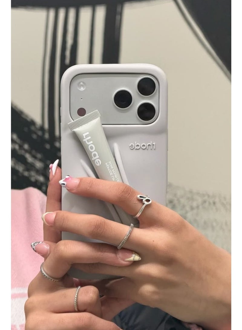 رود حامل ملمّع شفاه سيليكون لهاتف آيفون 17 برو ماكس، كمّ/جراب لبلسم الشفاه يُلصق على الهاتف، حامل شفاه لاصق – غير مُعطّر - Image 4