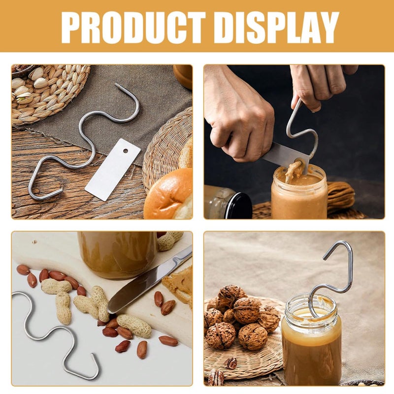 Stainless Steel Nut Butter Stirrer Portable Kitchen Mixing Tool for Smooth Sauce Jam - Image 5