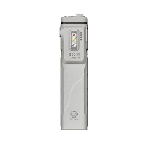 RovyVon E30 Pro Marble USB-C Rechargeable EDC Flashlight, Max 3500 Lumens Flat Flashlight with Proximity Sensor, Combo Switch Versatile Pocket Light for Everyday Carry/Emergency(365nm+Red+White) - Image 4