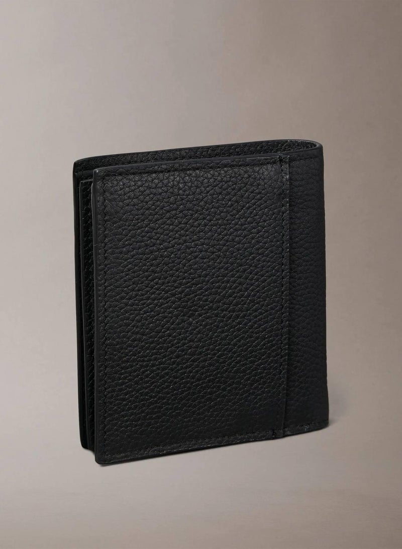 CALVIN KLEIN Leather RFID Foil Logo Trifold Wallet - Image 2