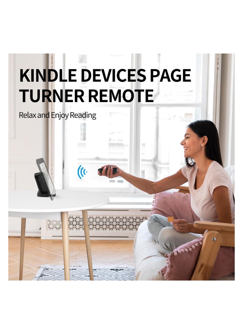SYOSI Remote Control Page Turner, for Kindle Paperwhite Oasis Reading, Kindle Accessories with Holder, E-Reader Controller, Remote Control Page Turner for iPads, Smartphones, and Android Tablets  - Image 2