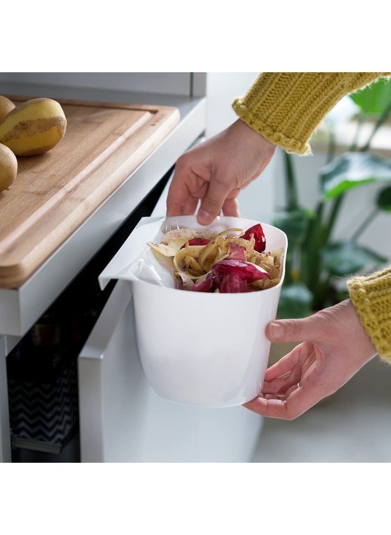KWIZEAN KWIZEAN Hanging Kitchen Trash Can Foldable Waste Bin for Kitchen Kitchen Cabinet DoorCollapsible Hang Small Plastic Garbage Can for CabinetCarBedroomBathroom Pack Of 1  - Image 5