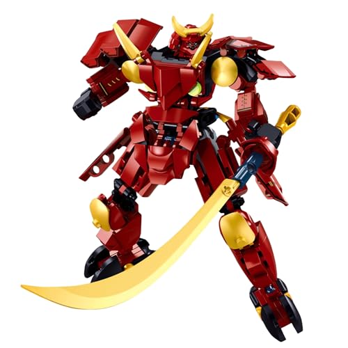HIGH GODO Samurai Mech Warrior Model Building Sets Robot with Long Swords and Openable Cockpits Building Blocks Toy Set 236 Pieces Creative Gift for Adults Man Teens 14 - Image 1