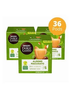Nescafé Dolce Gusto Almond Macchiato Coffee Vegan 12 Pods 132g Pack Of 3