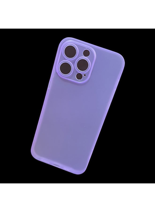 Generic - For Iphone14 Pro Max Phone Case Dirty-resistant For Apple All-inclusive Matt Pp Hard Case-Color:Blue (opp Hanging Bag Packaging Model Standard)-Applicable Model:For Iphone 16 - Image 1