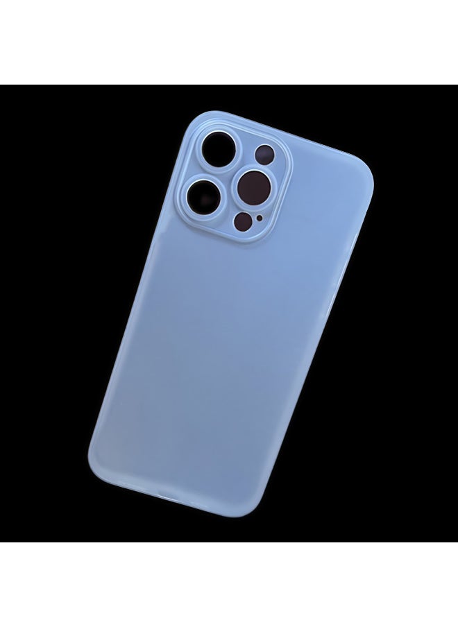 Generic - For Iphone14 Pro Max Phone Case Dirty-resistant For Apple All-inclusive Matt Pp Hard Case-Color:Blue (opp Hanging Bag Packaging Model Standard)-Applicable Model:For Iphone 16 - Image 1
