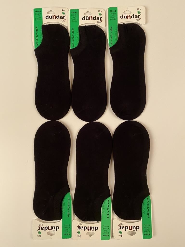 Dündar Dundar Men's Sneaker Socks Bamboo Seamless 6 Pieces 