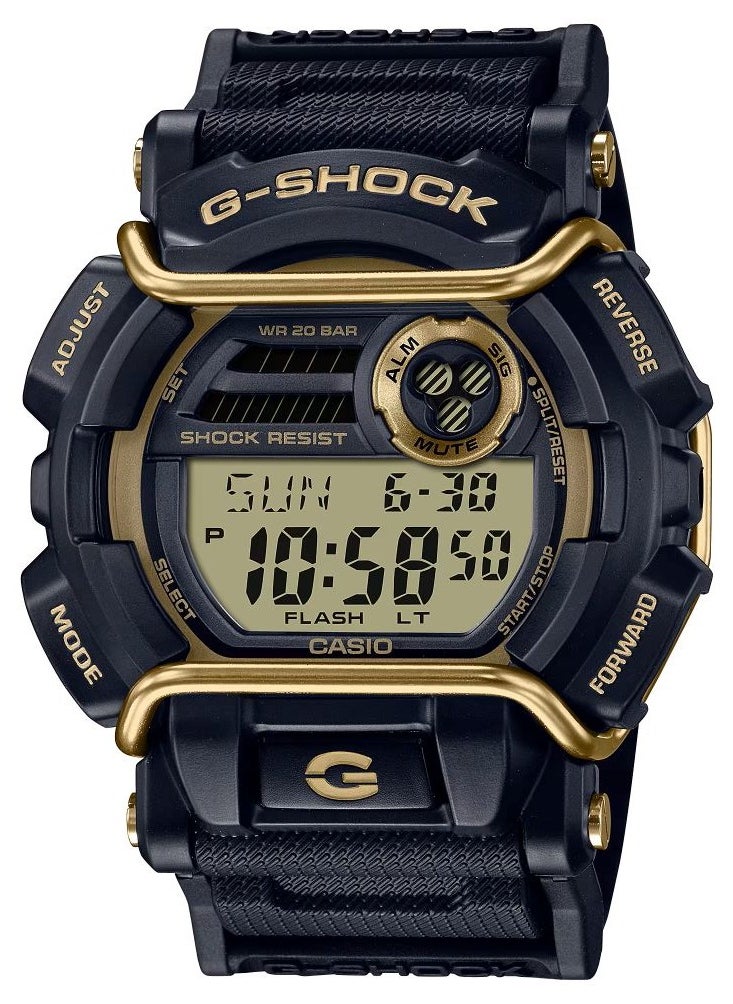 CASIO جي شوك ساعة رجالية GD-400GB-1B2 ديجيتال تصميم رياضي لون أسود و ذهبي  - Image 1