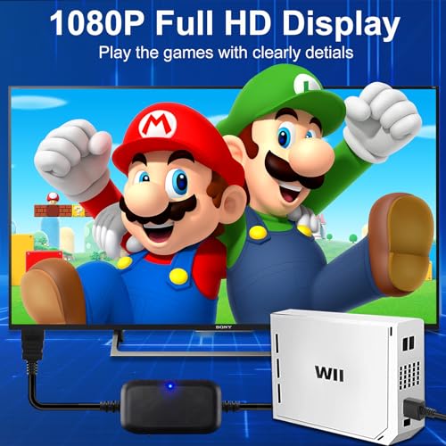 Herfair Wii to HDMI Cable, Wii HDMI Adapter, Wii2HDMI Converter Support 4:3/16:9 Aspect & All Display Modes with 1080P/720P Switch for Nintendo Wii/WiiU, Plug & Play -6.6FT - Image 4