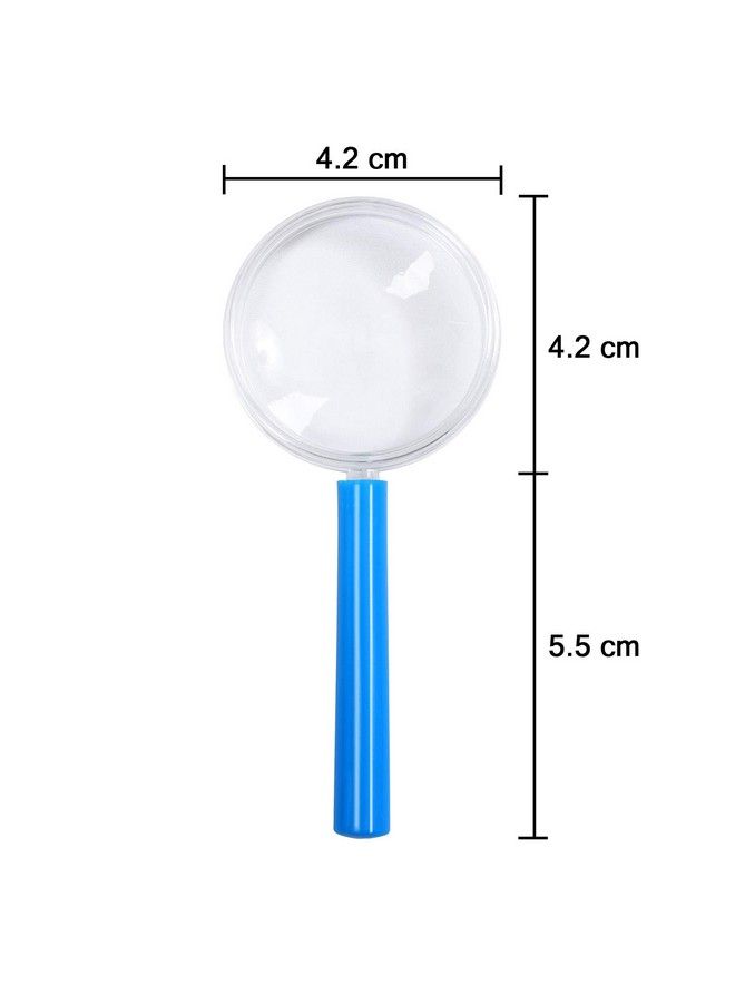 Elcoho 16 Pack Magnifying Glasses Plastic Colorful Magnifying Glasses For Party Favors Educational Toys With Storage Bag 8 Colors - Image 3