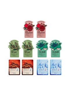 TONYMOLY Tonymoly BFF Face Sheet Mask| Pack of 10|Sheet Face Mask for Glowing Skin|Facial Mask With Essence| Soothes Skin Irritation, Refines Pores & Skin Radiance|Sheet Mask Combo  - Image 1