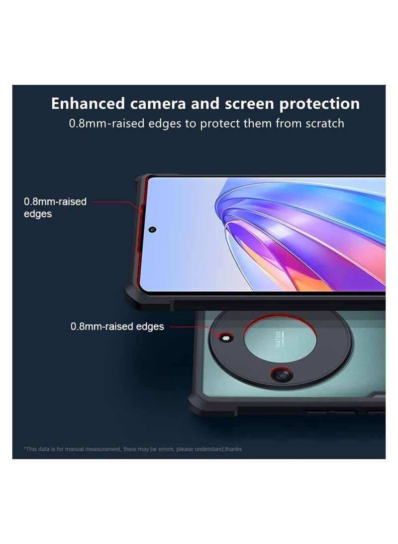 NIBEMINENT Case Compatible with Honor X9a 5G, [Military Grade Drop Tested] Ultra-Thin Transparent Back Cover Reinforced Corner Shock-Proof Soft TPU Bumper Frame  - Image 3