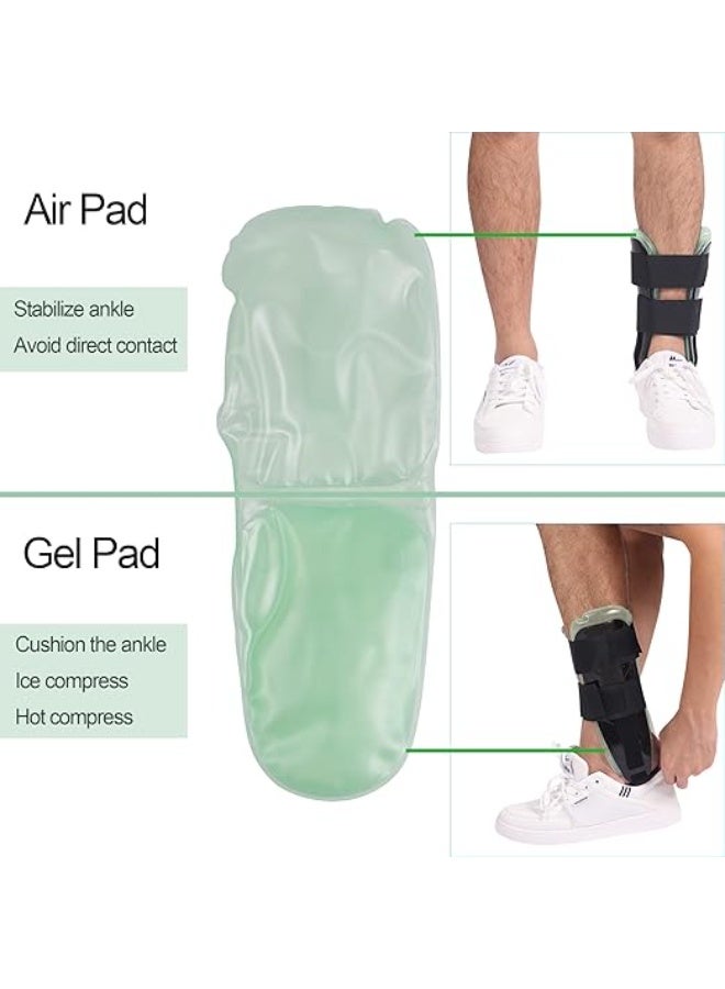 Air-Gel Stirrup Ankle Brace – Adjustable Rigid Stabilizer Splint – Advanced Support for Sprains, Strains & Post-Op Recovery – Universal Injury Protection - Image 4