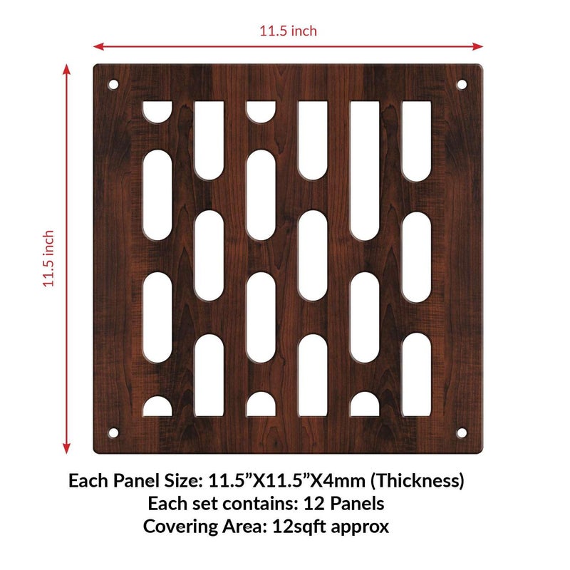 Random فاصل غرفة معلق عشوائي 12 قطعة مع خطافات لوحات تقسيم زخرفية حديثة لغرفة النوم وغرفة المعيشة ومنطقة الطعام وبيت العبادة RSD4128 - Image 4