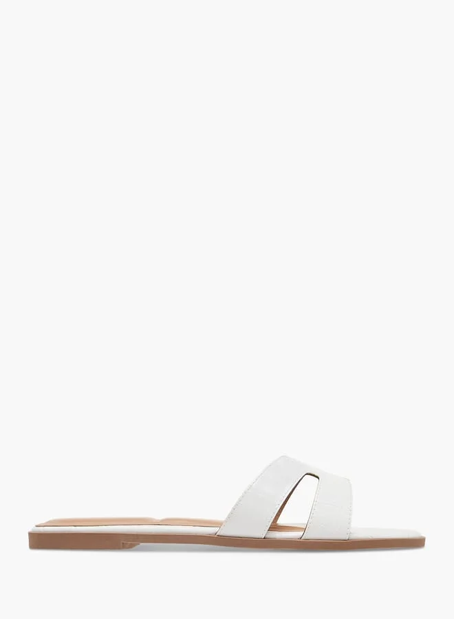 Celeste Women's Textured Slip-On Flat Sandals