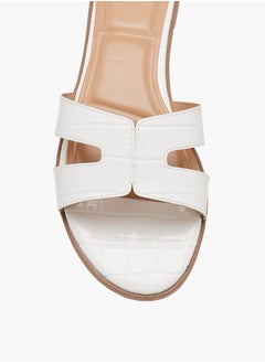 Celeste Women's Textured Slip-On Flat Sandals  - Image 4