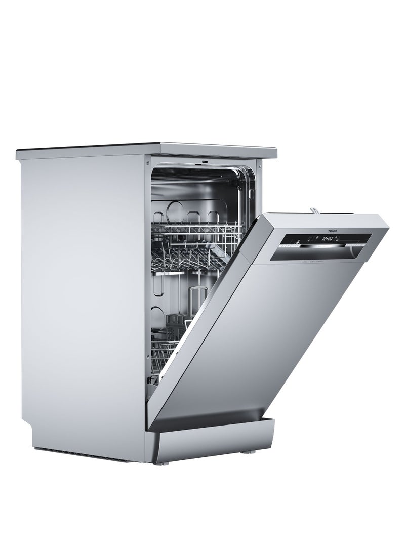 TEKA DFS 44750 SS 45 cm Free Standing Dishwasher ExpertCare Series with 10 Place Settings And 7 Washing Programs 2100 W 114310004 Silver - Image 4