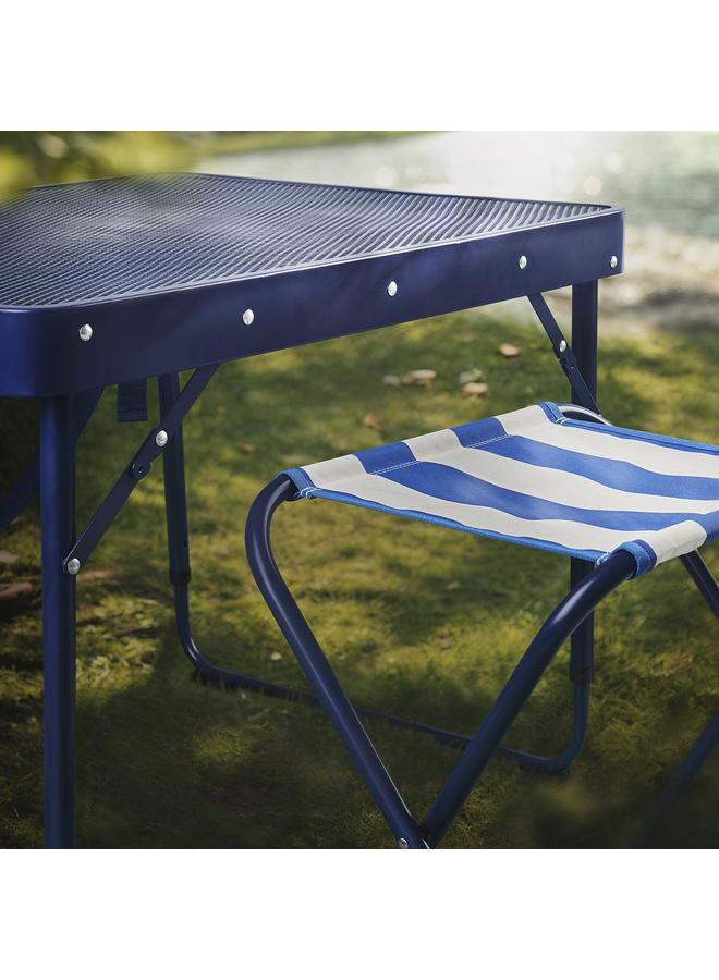 زبون كرسي قابل للطي، أزرق - Image 4