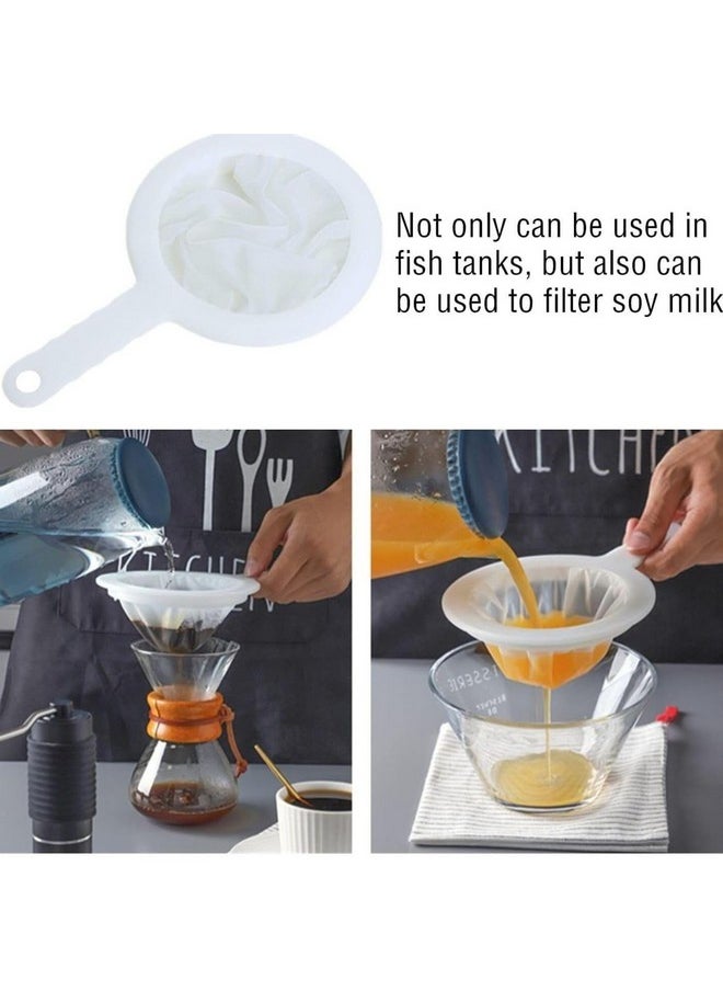 VAYINATO - 1 Pcs 200 Micron Aquarium Nylon Baby Brine Shrimp Sieve Net (White) By Petzlifeworld - Image 1