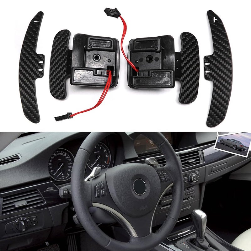 Steering Wheel Magnetic Paddle Shifter for BMW M3 X5 X6 M E90 E92 E93 E81 E82 E87 E88 E90 E71 Saloon Coupe Convertible Carbon Fiber Padddle Extension E series SSG Version