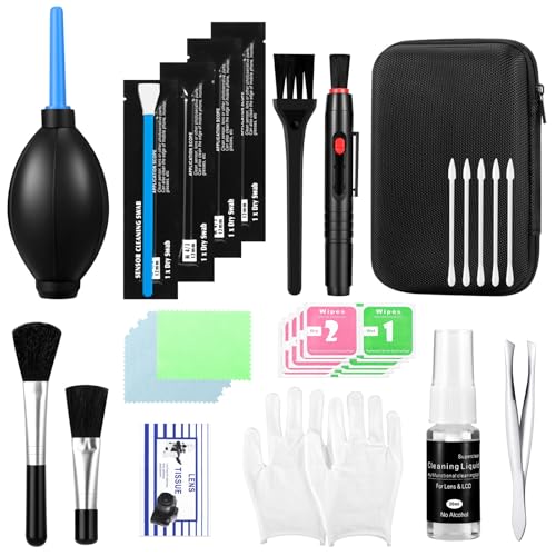 MBJRFU Camera Lens Cleaning Kit - Mirrorless and DSLR Camera Cleaning Kit, Including Lens Paper/Blower, Cotton swabs, dust Free Cloth, Lens Pen, Cleaning Brush - Image 2