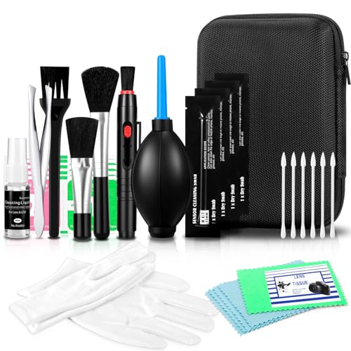 MBJRFU Camera Lens Cleaning Kit - Mirrorless and DSLR Camera Cleaning Kit, Including Lens Paper/Blower, Cotton swabs, dust Free Cloth, Lens Pen, Cleaning Brush - Image 1