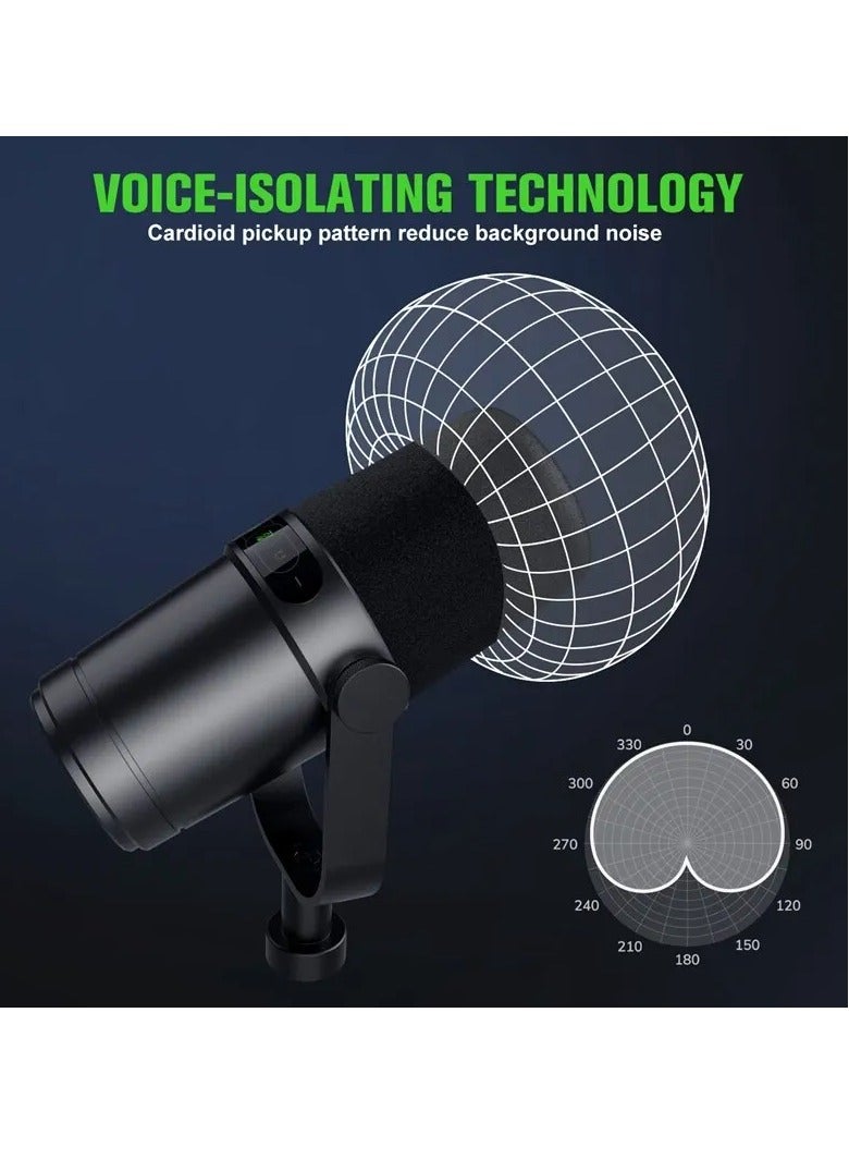Professional USB XLR Dynamic Microphone for Broadcast Podcast Recording Studio Mic for Music Speech ZTT30 - Image 2