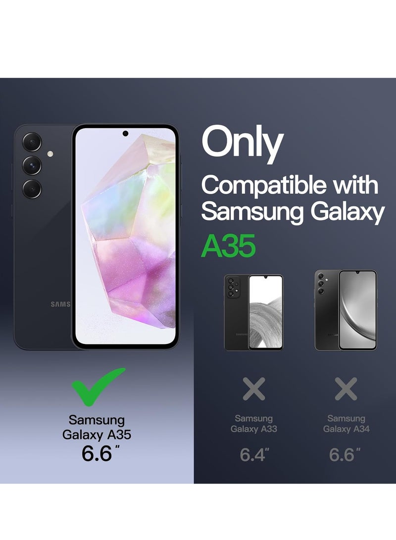 Houmt Samsung Galaxy A35 Case Kickstand and Wrist Strap Cover For Galaxy A35 Shockproof Full Protection Cover for Galaxy A35 5G 6.6 inch - Image 2