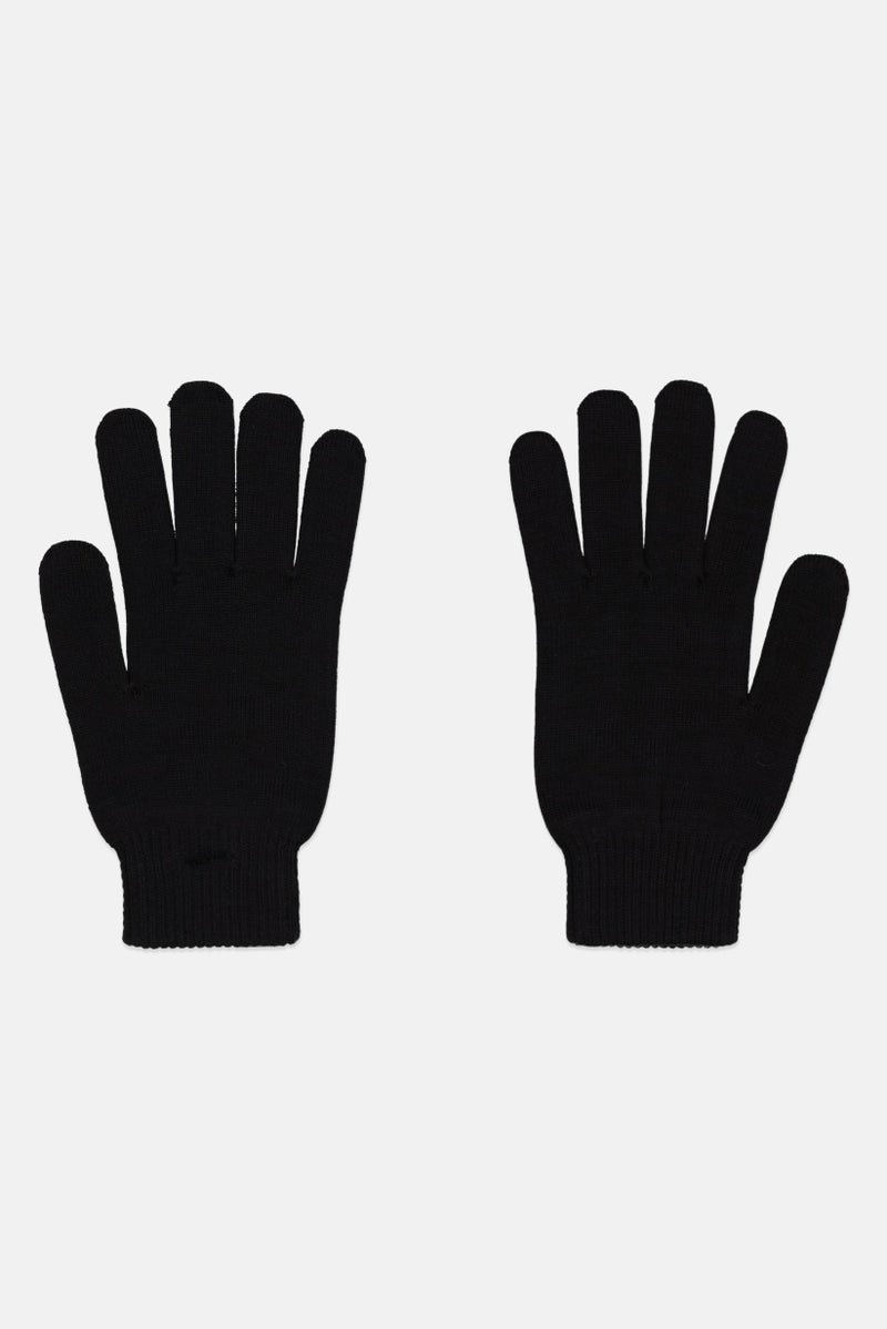 Reebok Men 1 Pair Embroidered Logo Sports Gloves, Black/White  - Image 2