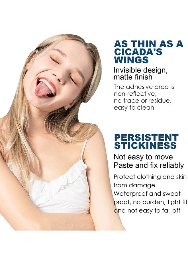 EELHOE (80 Strip Pack)Double Sided Tape for Fashion, Clothing and Body,All Day Strength Tape Adhesive and Gentle on Skin and Fabrics - Image 3