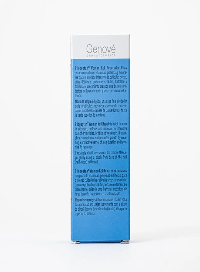 Genove  Genové Pilopeptan Woman Nail Repair Gel 10ml - Keratin Treatment for Brittle Nails, Hydrating Cuticle Cream & Strengthening Growth Serum for Flaking for Women | Best Price UAE