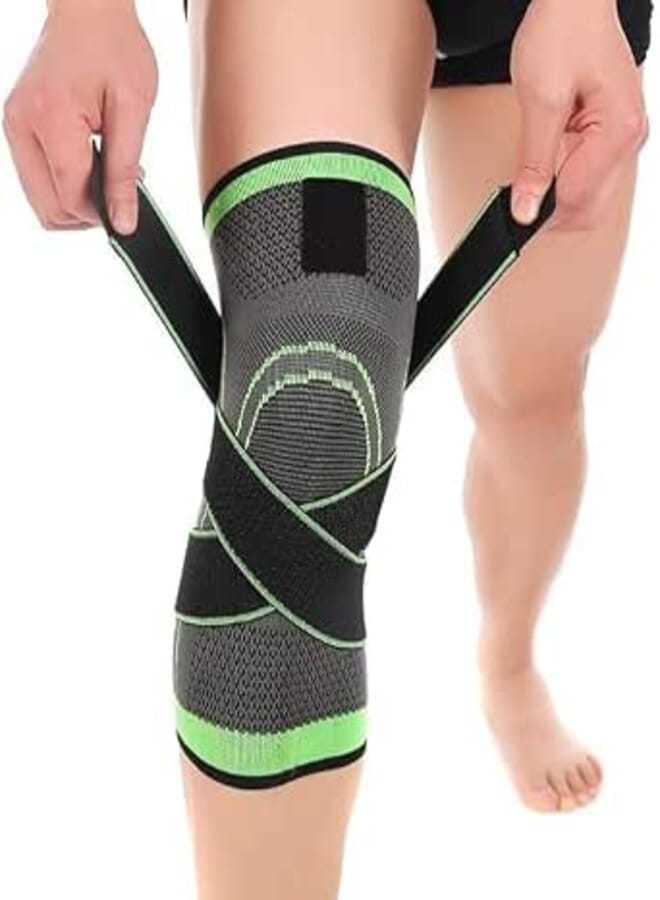 Knee Support Brace For Men & Women – Compression Sleeve For Arthritis Joint Pain Relief, Meniscus Tear, ACL, Running, Gym, Basketball, Workout Protection, Breathable Elastic Knee Pad
