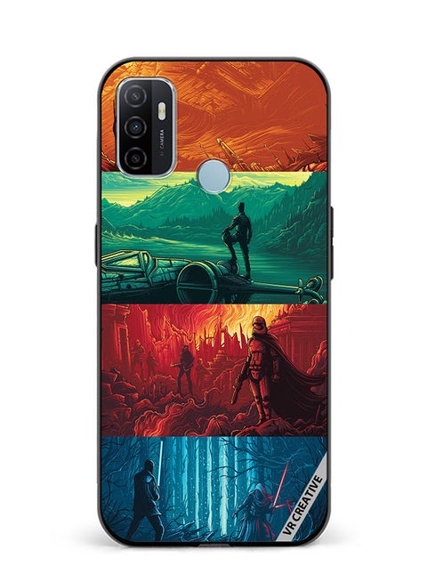 Protective Case Cover For Oppo A53 Phases Of Life Design Multicolour