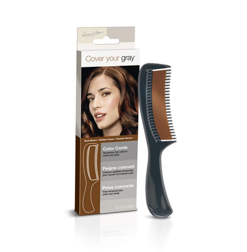 Cover Your Gray Color Comb - Dark Brown - Image 4