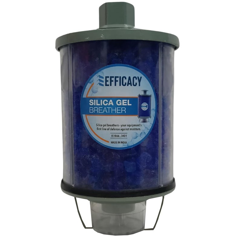 Efficacy Silica gel breather with 1inchConnector Thread Size power transforrmer Top Bottom Aluminium 1KG - Image 1