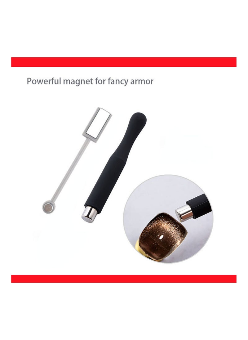 Miss Gooey Nail Polish Set Gel Nail Polish Cat Eye Color Change Glitter with Magnetic Stick Kit Super Shiny Color Long Lasting UV LED Needs Quick Drying Magnetic Art Manicure DIY At Home Soak for Women  - Image 3