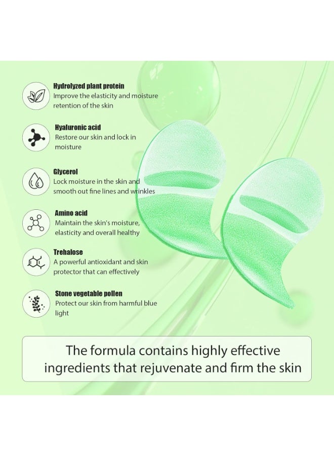 FAYANKOU 10 Pairs Eye Mask Under Eye Mask Anti Aging Eye Patches for Puffy Wrinkles Eyes Moisturizing and Reducing Dark Circles Eye Treatment Skin Care Eye Mask Patches Crystal Eye Sleeping Mask Aloe Vera - Image 4