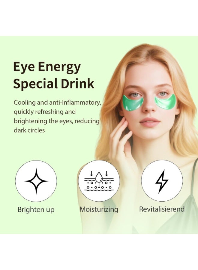 FAYANKOU 10 Pairs Eye Mask Under Eye Mask Anti Aging Eye Patches for Puffy Wrinkles Eyes Moisturizing and Reducing Dark Circles Eye Treatment Skin Care Eye Mask Patches Crystal Eye Sleeping Mask Aloe Vera - Image 5