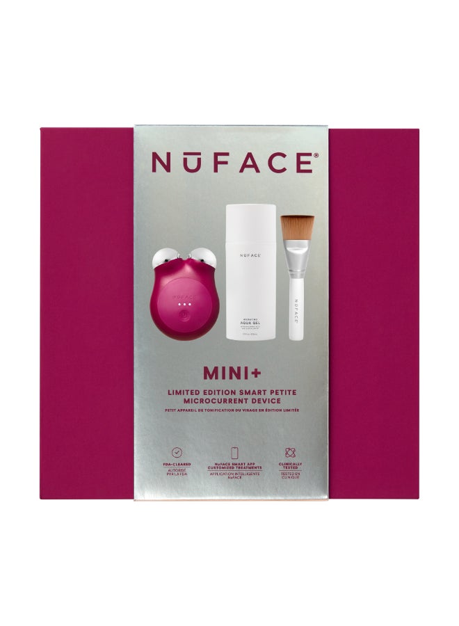 Nuface جهاز تنغيم الوجه الذكي المتقدم ميني+ بلمسة مخملية وردية - Image 4