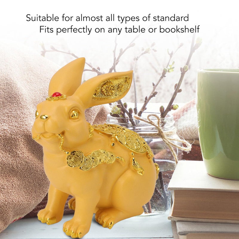 Cute Rabbit Money Box Resin Figurine Decorative Bank For Kids Bedroom - Image 5