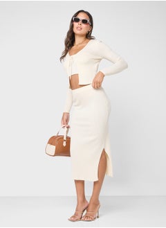 ONLY High Waist Knitted Skirt  - Image 1