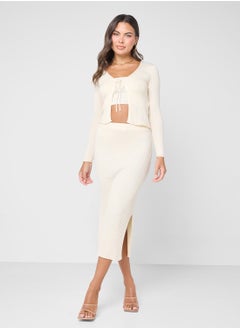 ONLY High Waist Knitted Skirt  - Image 4