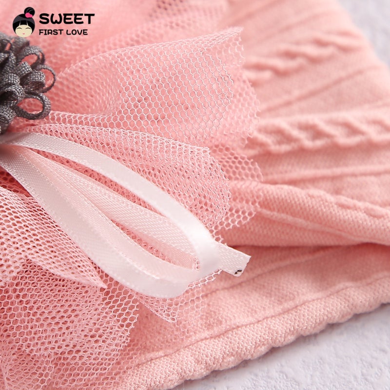 Children'S Headband Twist Jacquard Nylon Stretch Headband Mesh Tassel Sunflower Baby Headband - Image 3