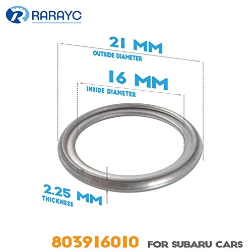 RARAYC 16 Pcs Oil Drain Plug Gaskets Crush Washers Seal Replacement for Subaru 803916010 - Image 3